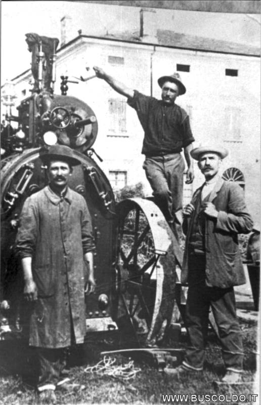 le prime macchine agricole con Cornacchia Sante - Gerola Giuseppe - Marenzi Scipione (1930 circ