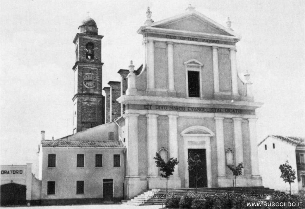 La chiesa ridipinta nel 1955