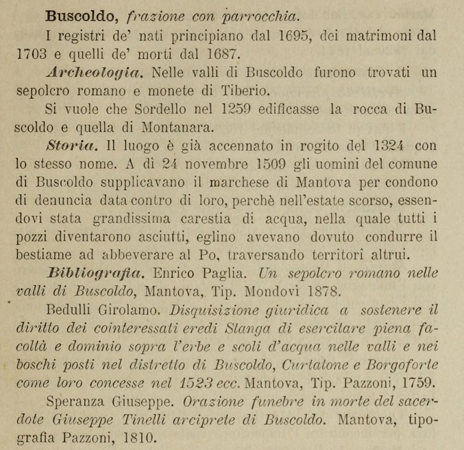 Buscoldo parrocchie