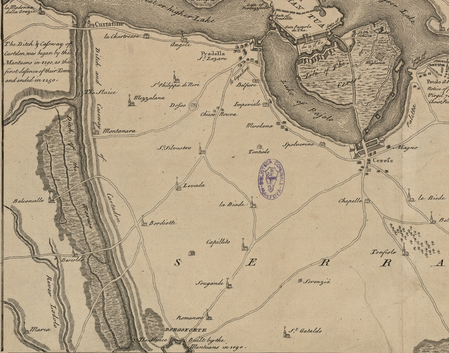 1736 Du Bosc Claude-Town and Citadel of Mantua
